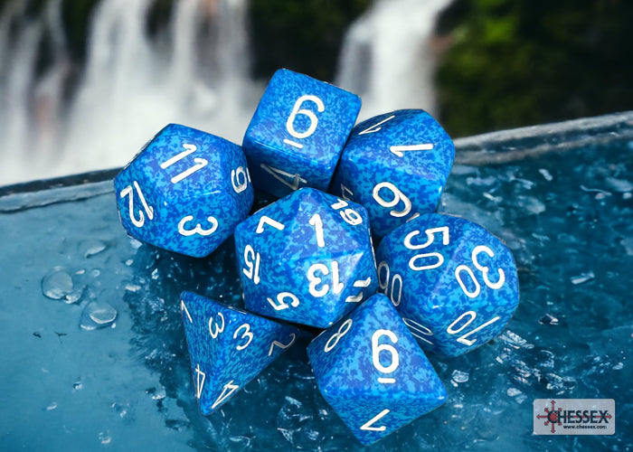 Chessex - Speckled Polyhedral 7 Dice Set - Water