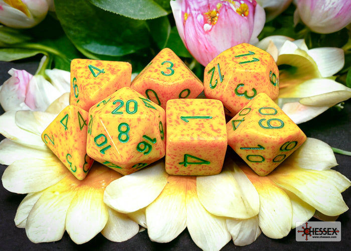 Chessex - Speckled Polyhedral 7 Dice Set - Lotus