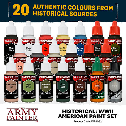 The Army Painter - Historical WWII American Paint Set