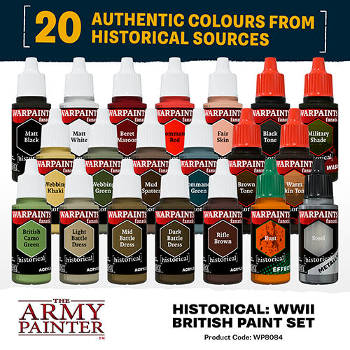 The Army Painter - Historical WWII Brisitsh Paint Set