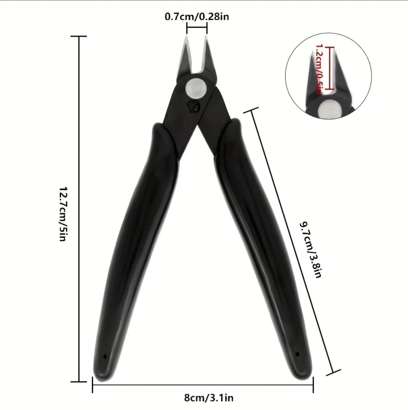 Precision Flush Cutters, Ideal for Plastic Sprue Trimming. Side Cut Pliers