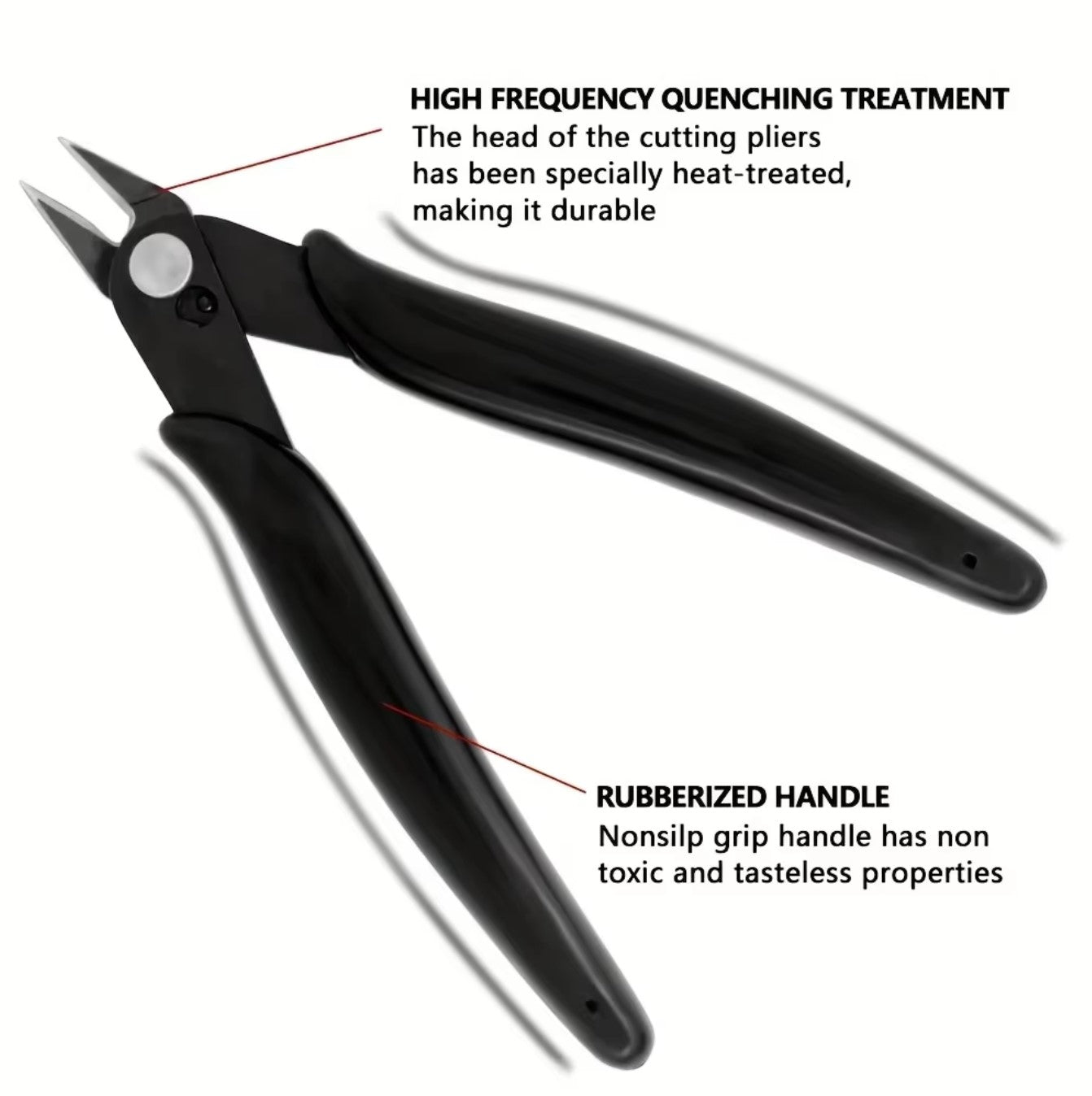 Precision Flush Cutters, Ideal for Plastic Sprue Trimming. Side Cut Pliers