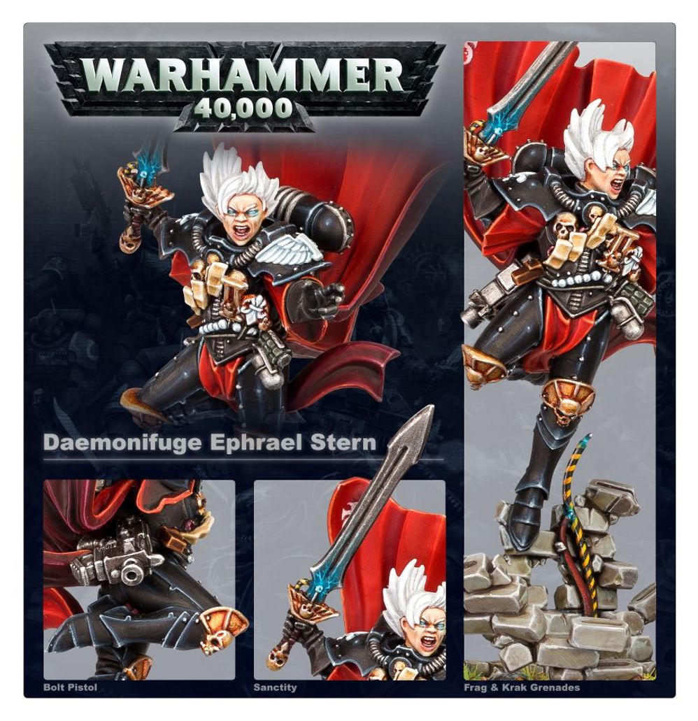 Adepta Sororitas: Daemonifuge Ephrael Stern & Kyganil