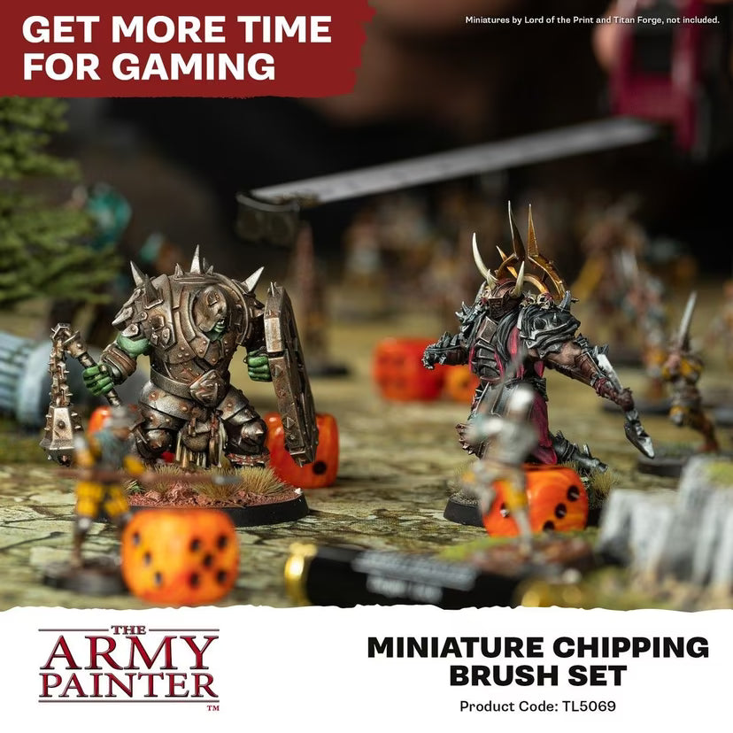 The Army Painter - Miniature Chipping Brush Set