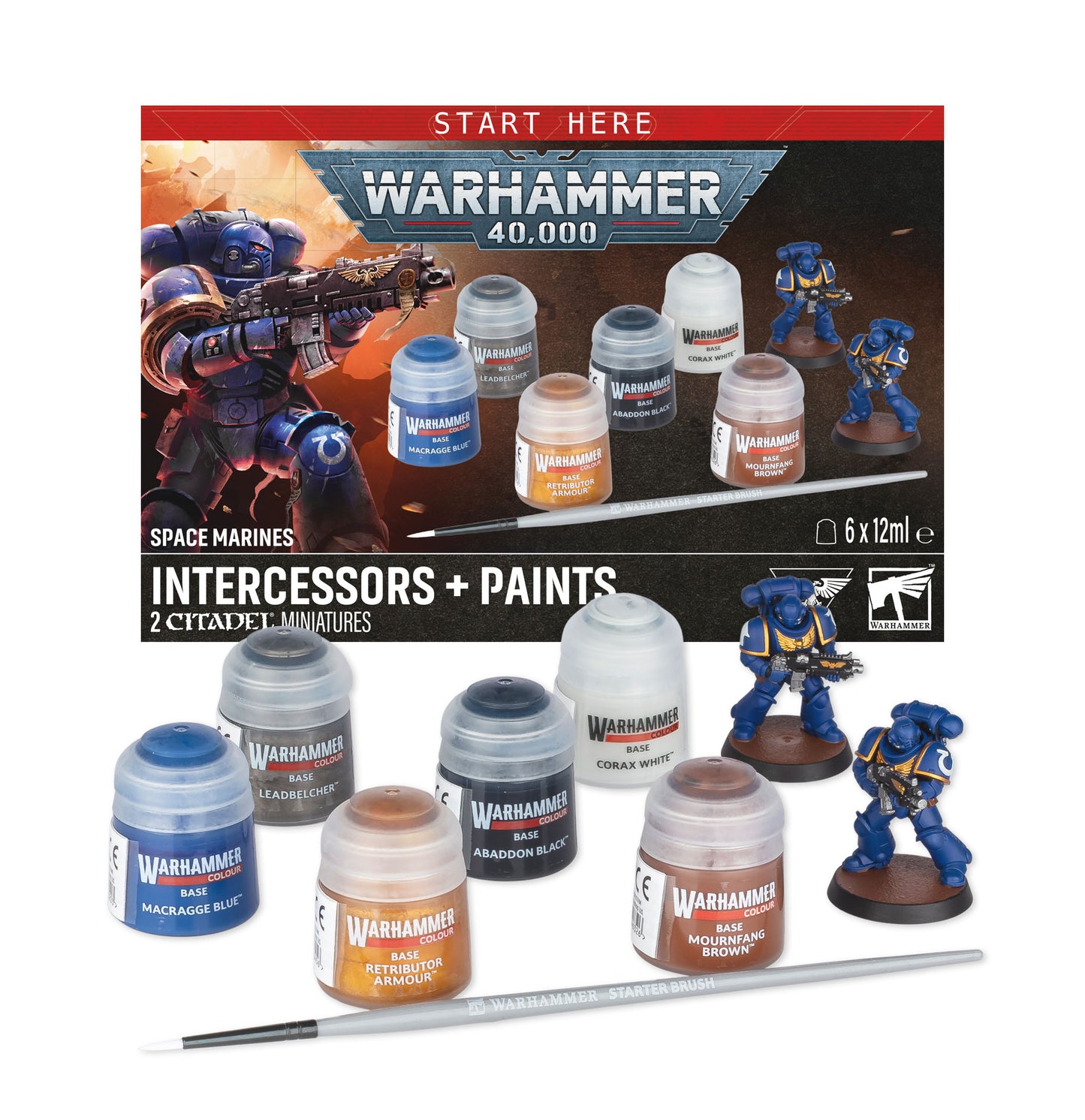 Warhammer 40000: Space Marines Intercessors & Paints