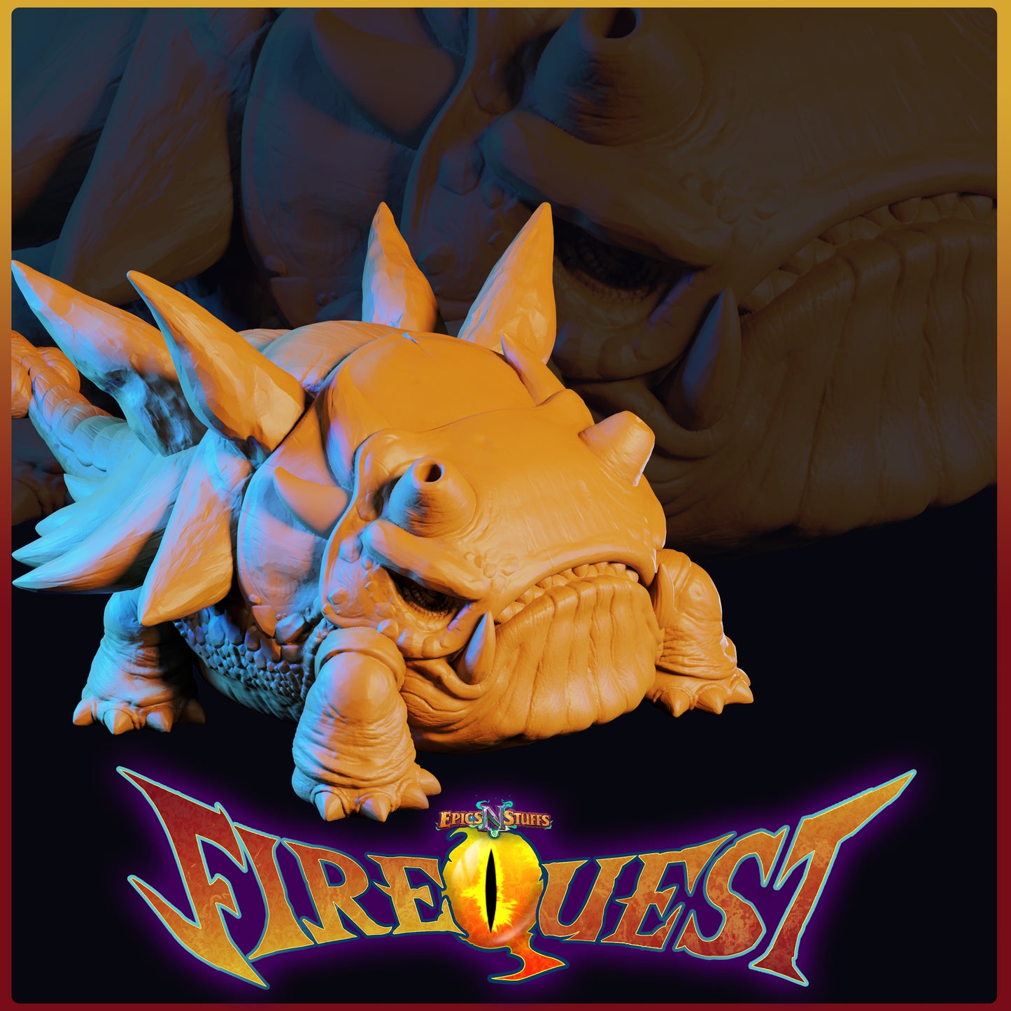 Behemoth, Breath of Fire III, 3D Printed Resin Miniature