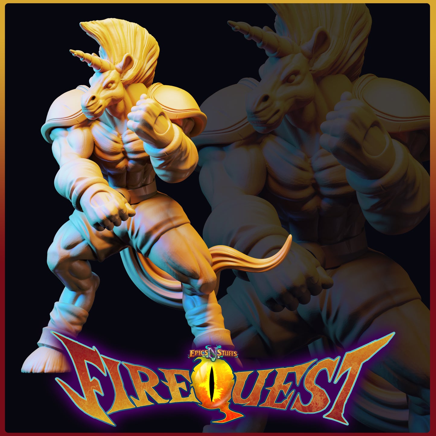 Balio, Breath of Fire III, 3D Printed Miniature