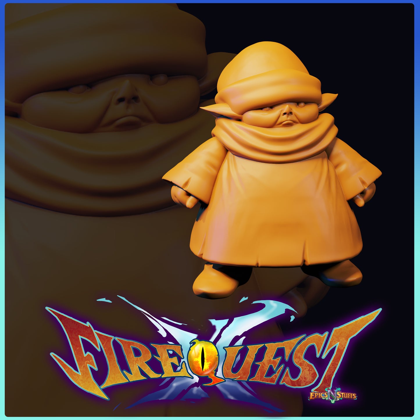 Golem Boy 1, Breath of Fire III, 3D Printed Resin Miniature