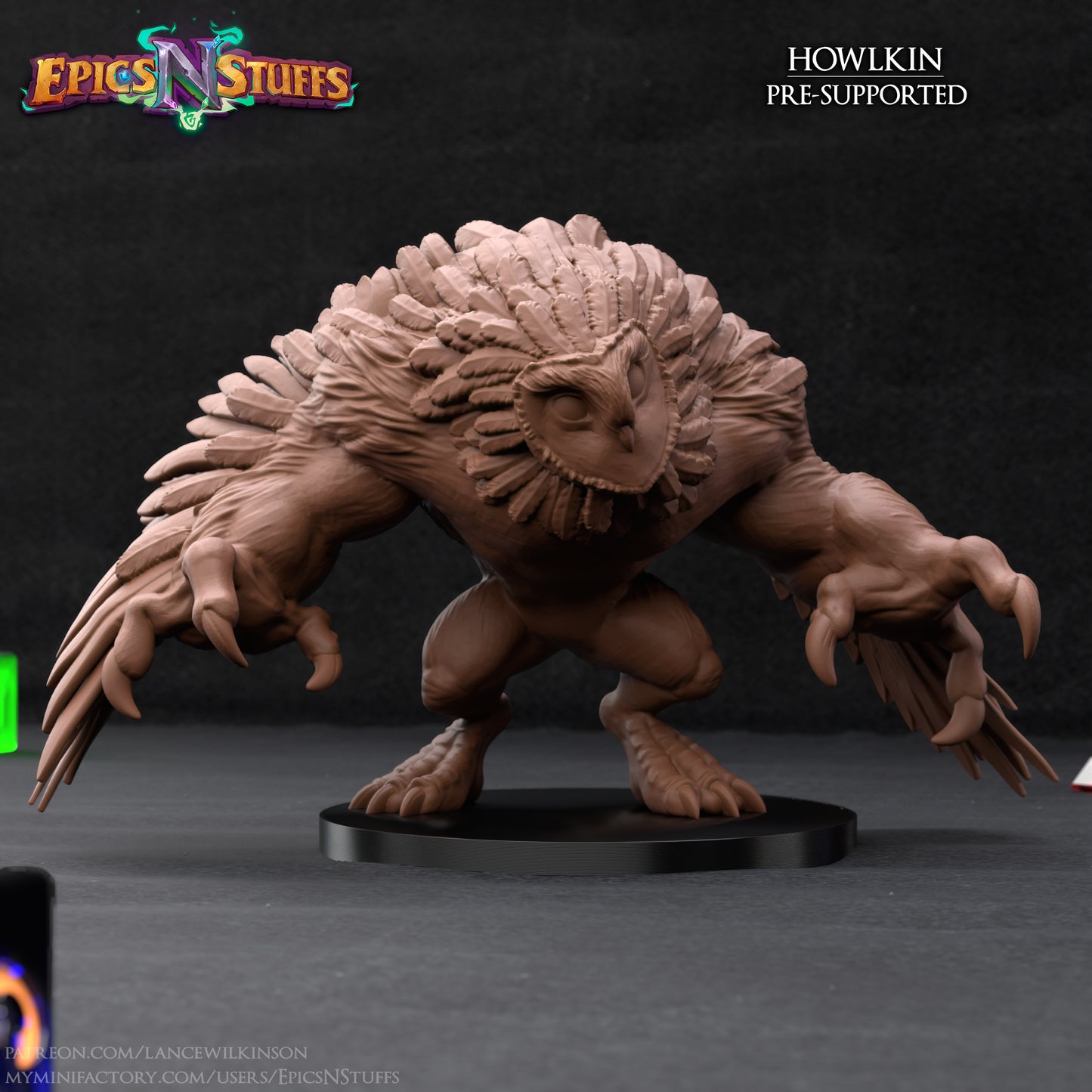 Howlkin, 3D Printed Resin Miniature
