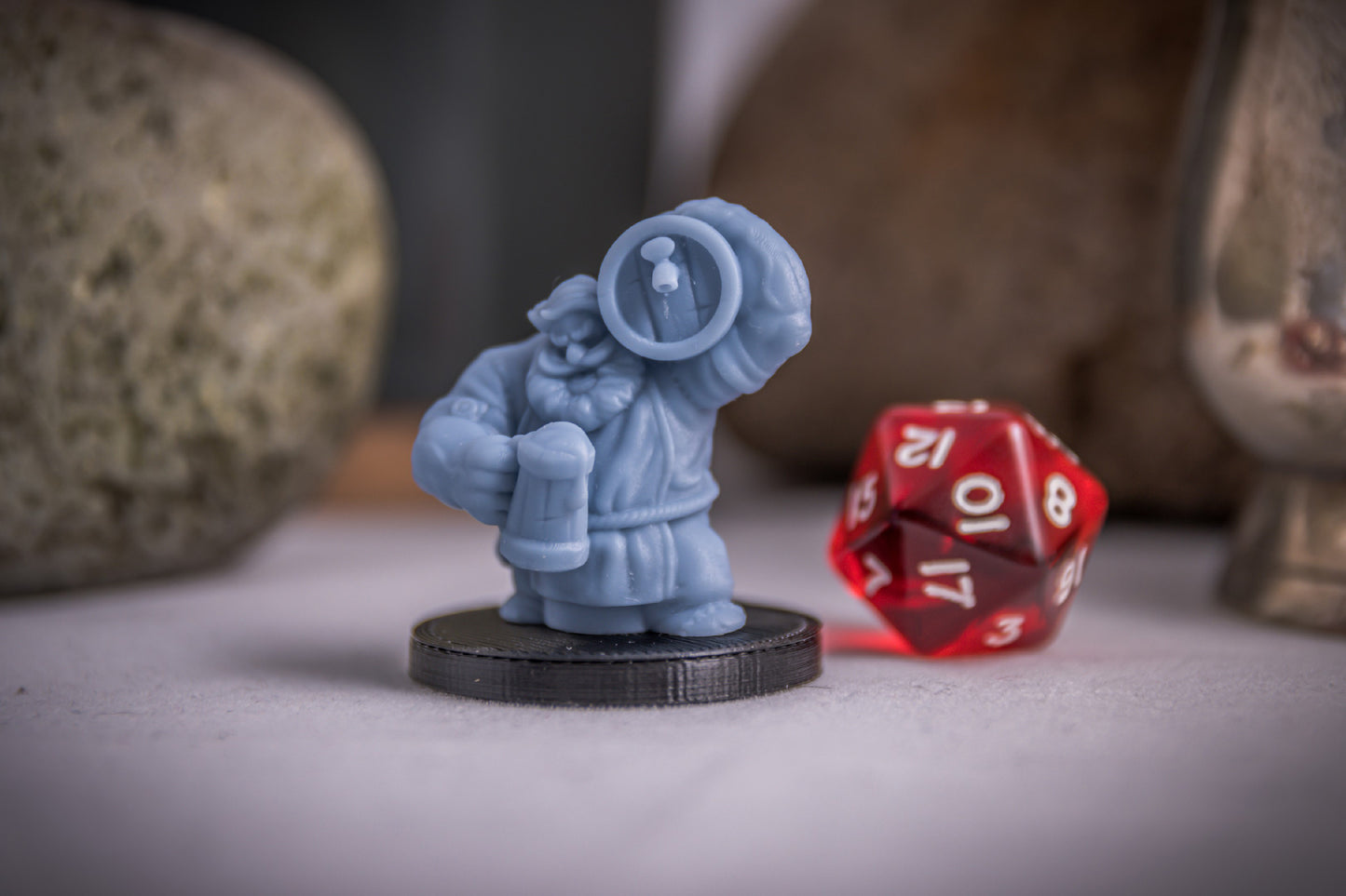 Dwarven Barkeep, 3D Printed Resin Miniature