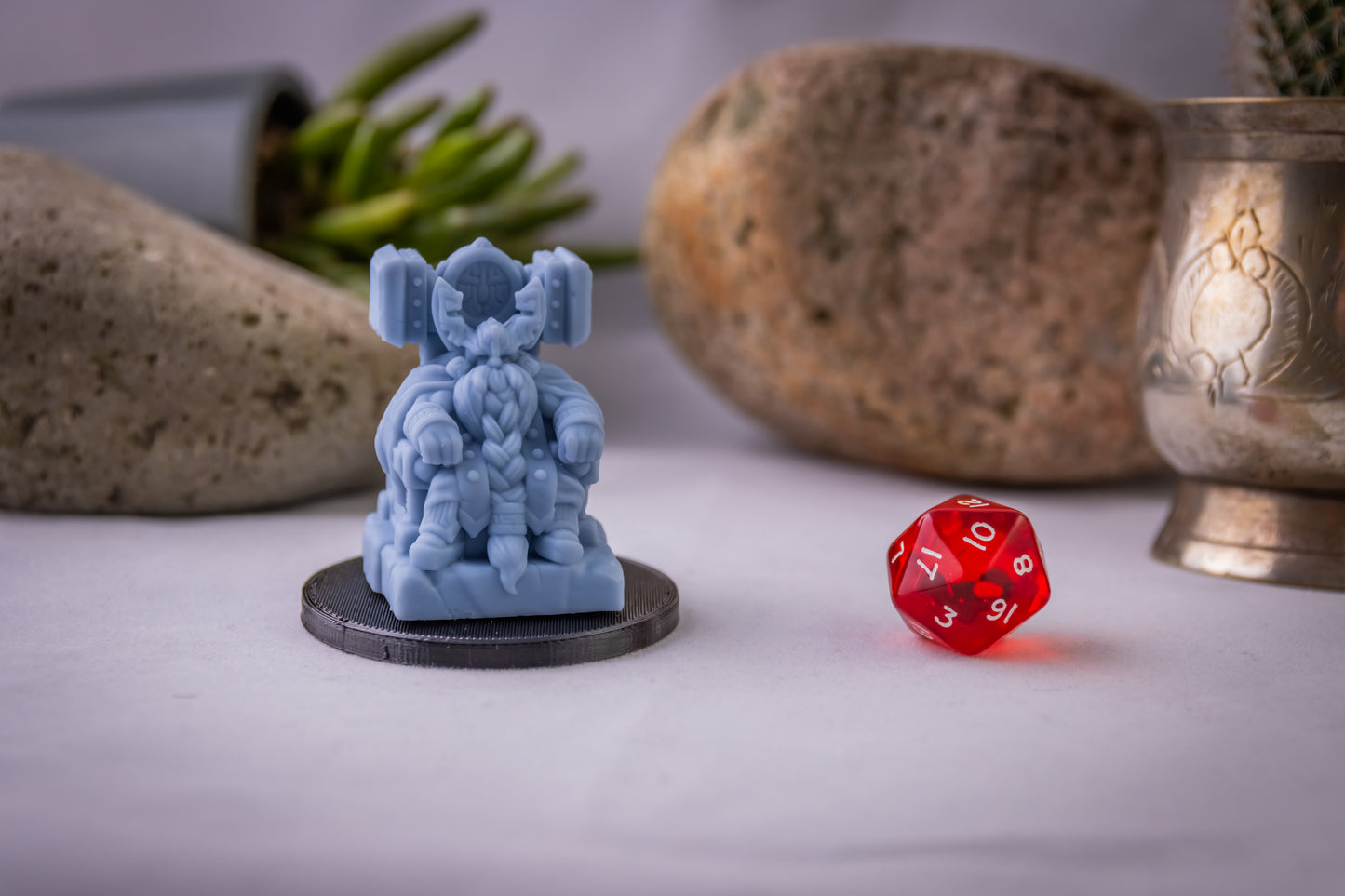 Dwarven King, 3D Printed Resin Miniature