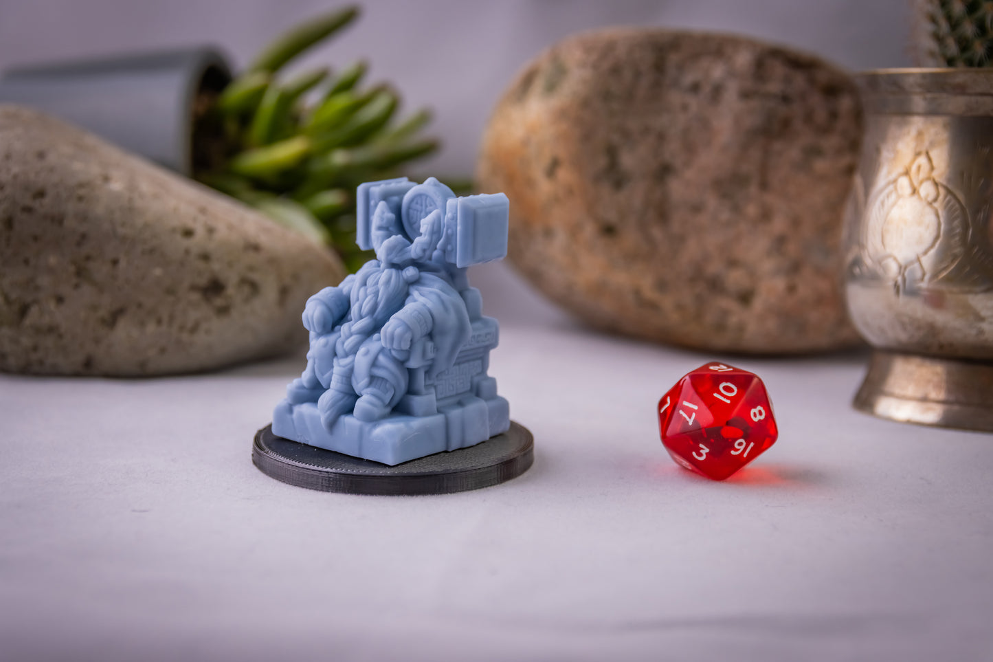 Dwarven King, 3D Printed Resin Miniature
