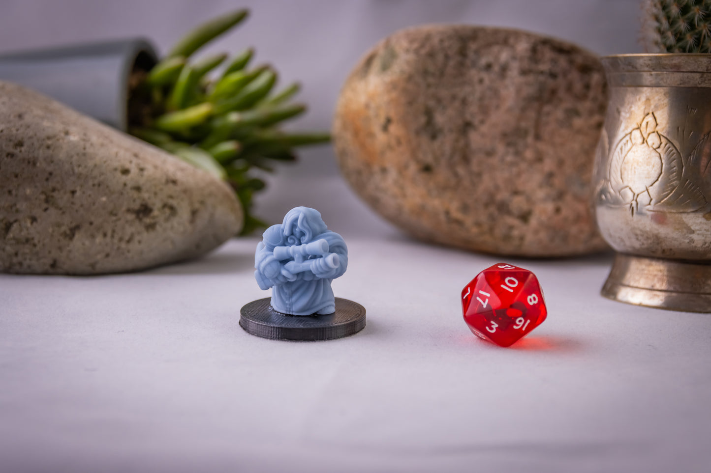 Dwarven Female Ranger, 3D Printed Resin Miniature