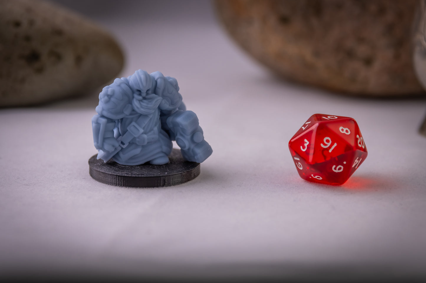 Dwarven Paladin, 3D Printed Resin Miniature