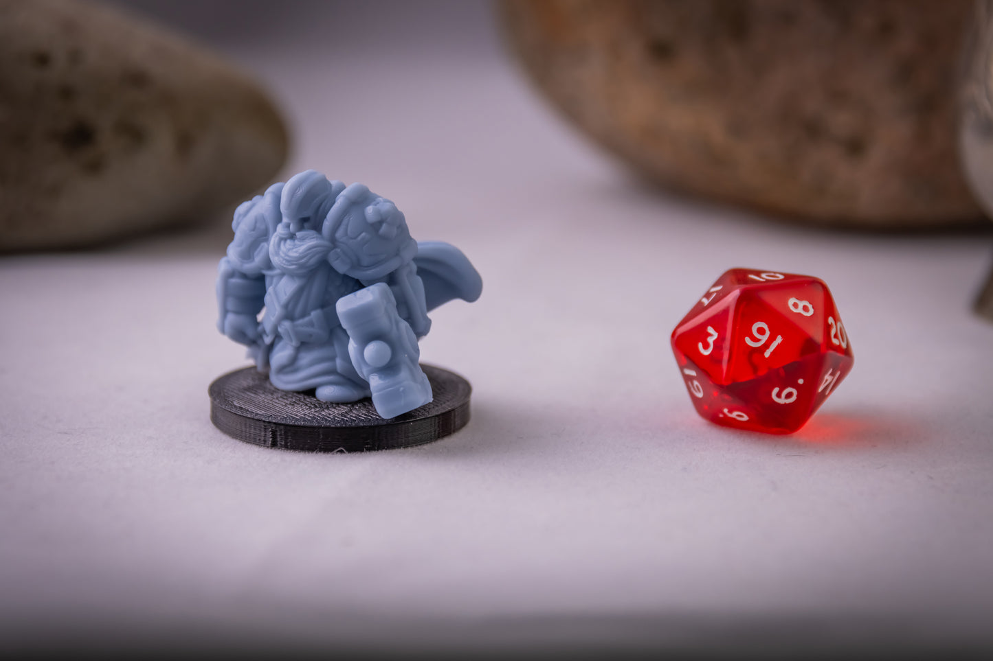 Dwarven Paladin, 3D Printed Resin Miniature