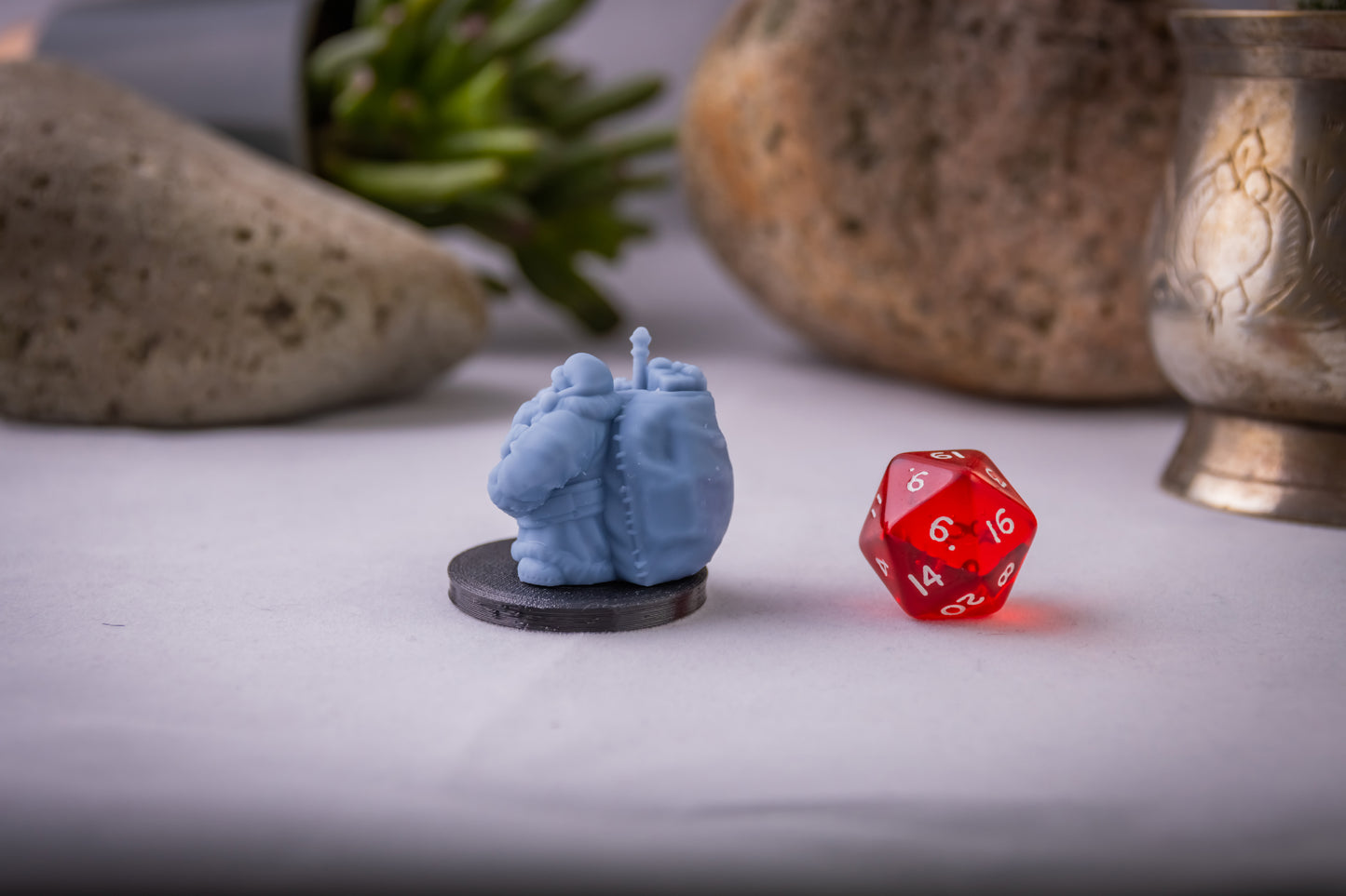 Dwarven Santa, 3D Printed Resin Miniature