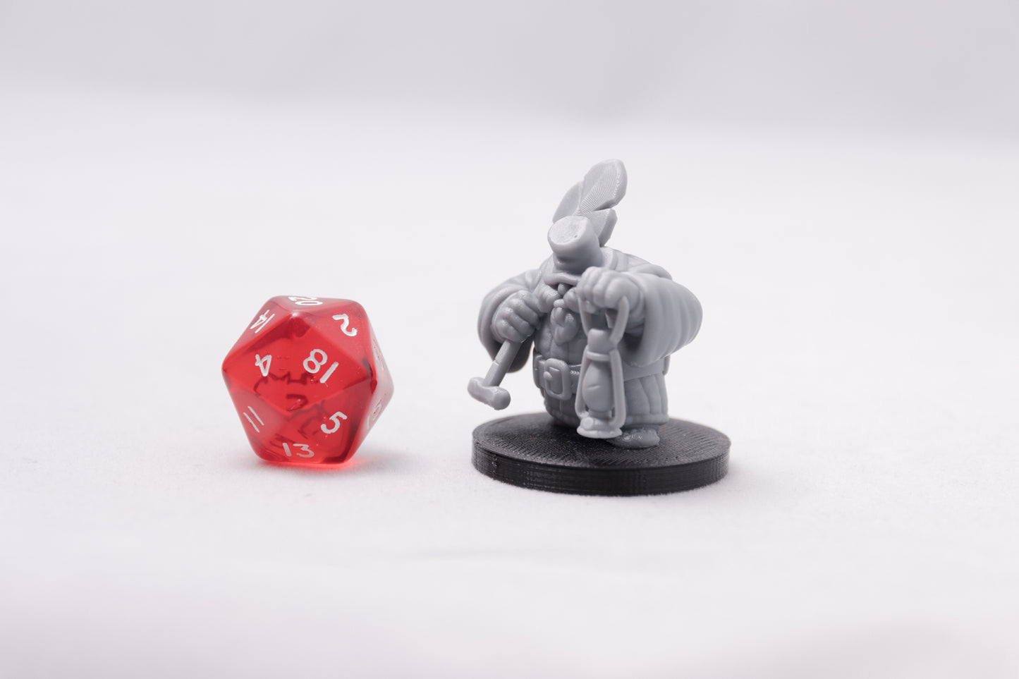 Dwarven Gravedigger, 3D Printed Resin Miniature