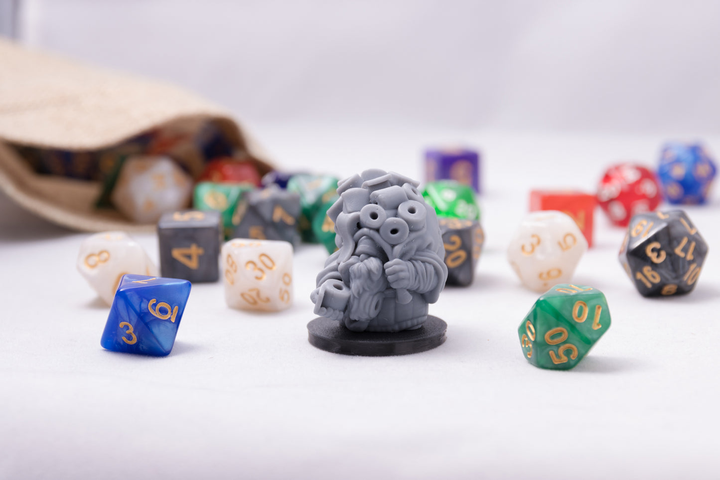 Dwarven Toilet Paper Merchant, 3D Printed Resin Miniature