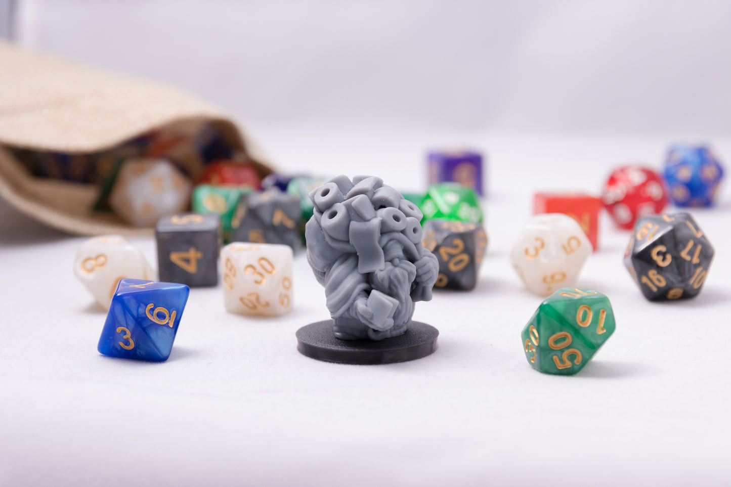 Dwarven Toilet Paper Merchant, 3D Printed Resin Miniature