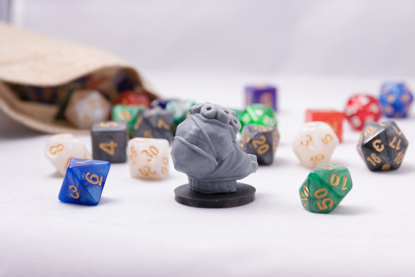 Dwarven Toilet Paper Merchant, 3D Printed Resin Miniature