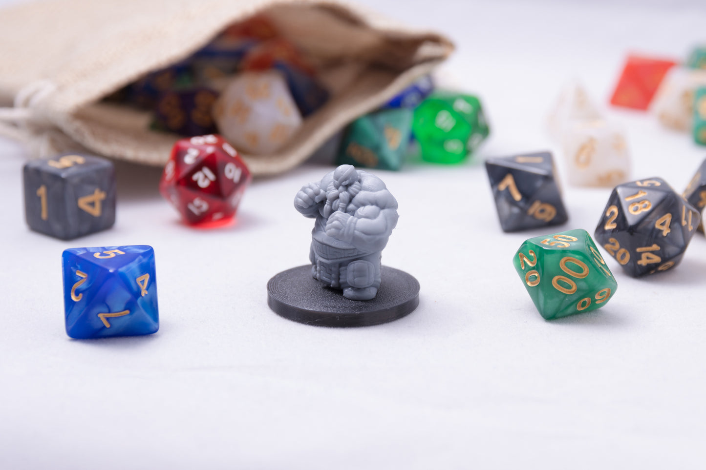 Dwarven Brawler, 3D Printed Resin Miniature