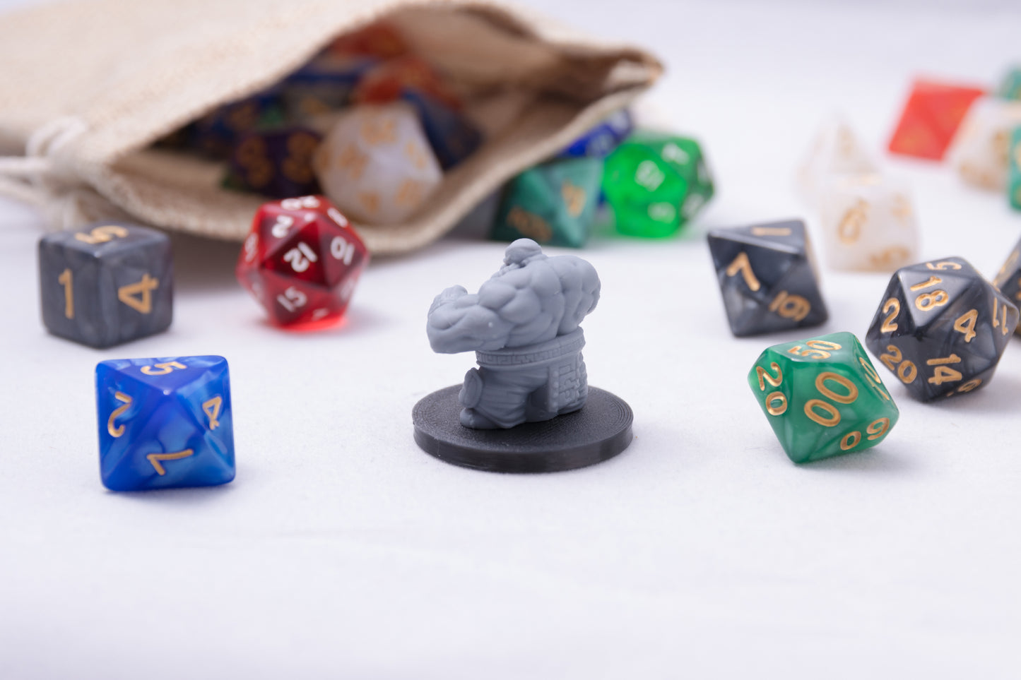 Dwarven Brawler, 3D Printed Resin Miniature
