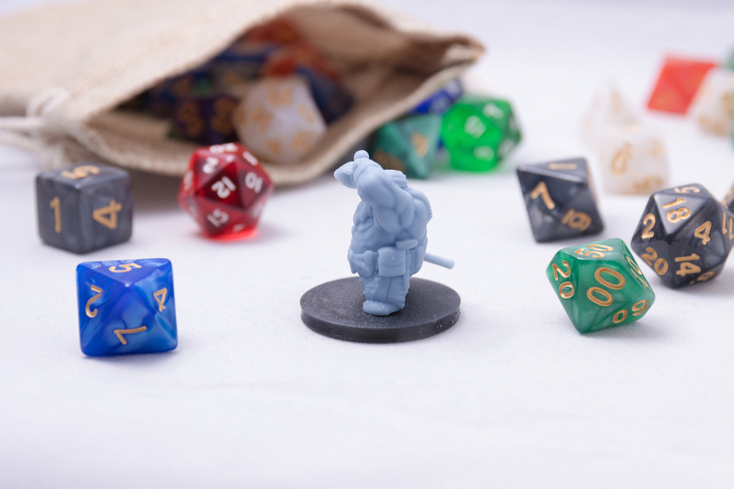 Dwarven Miner, 3D Printed Resin Miniature