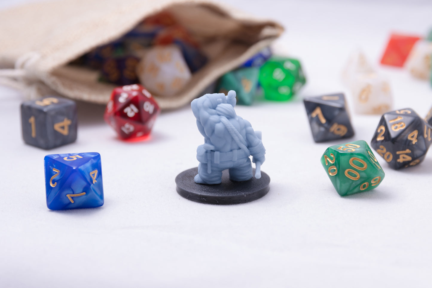Dwarven Miner, 3D Printed Resin Miniature