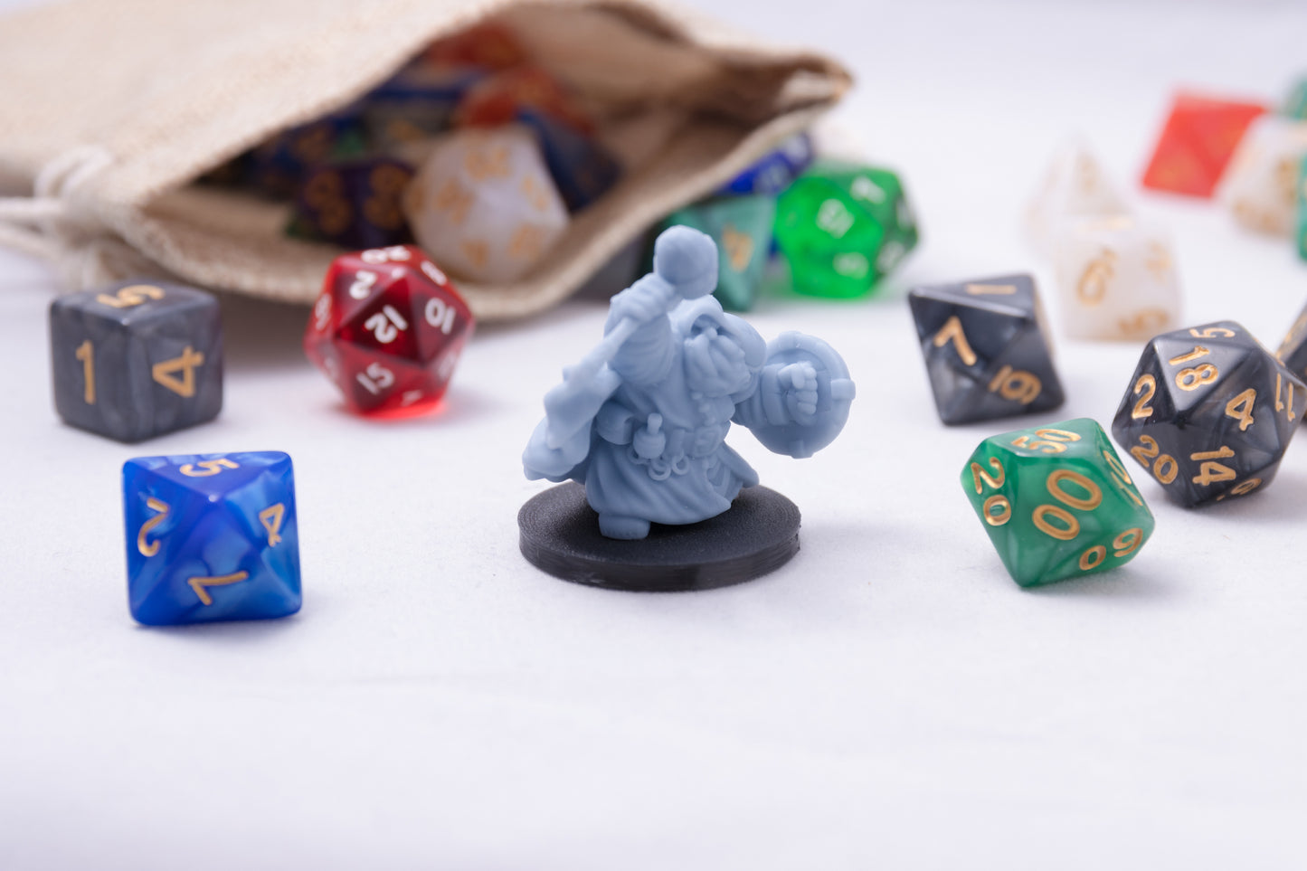 Dwarven Cleric, 3D Printed Resin Miniature