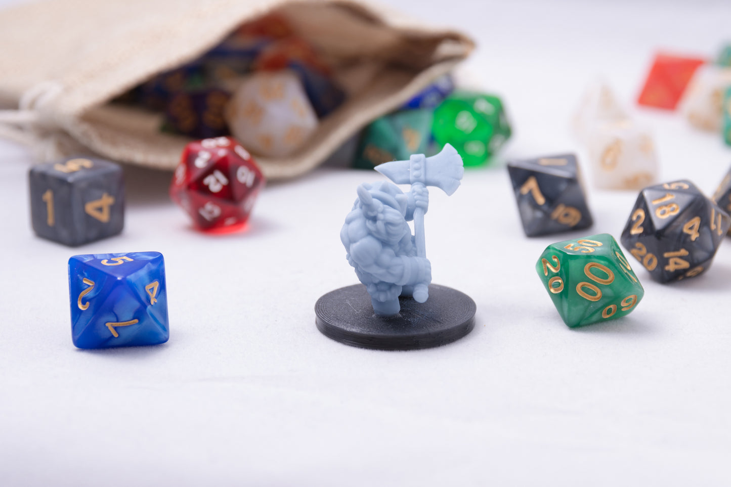 Dwarven Barbarian, 3D Printed Resin Miniature