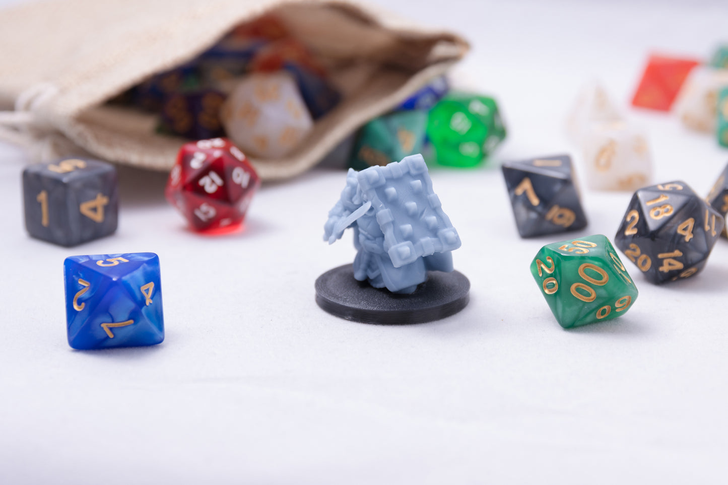 Dwarven Female Warrior, 3D Printed Resin Miniature