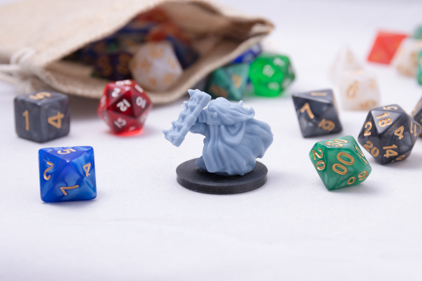 Dwarven Female Warrior, 3D Printed Resin Miniature