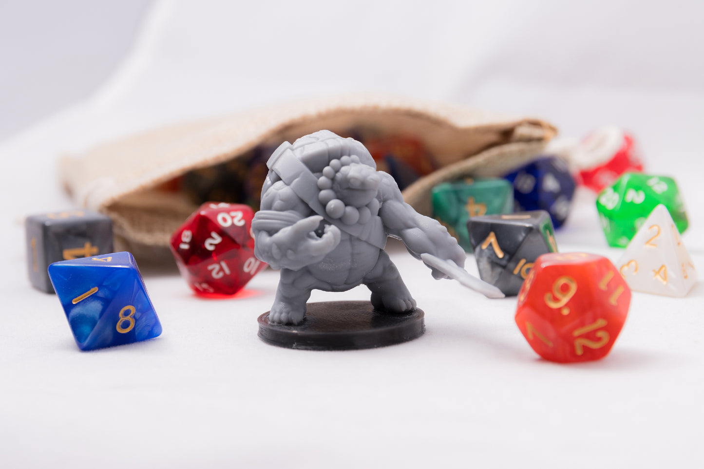 Tortle Glaivemaster, 3D Printed Resin Miniature