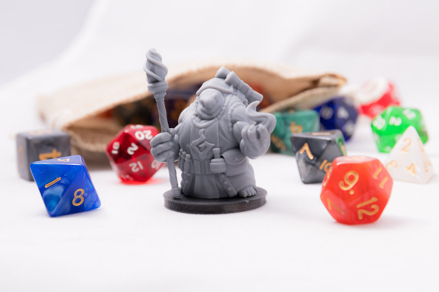 Tortle Sorcerer Variant, 3D Printed Resin Miniature