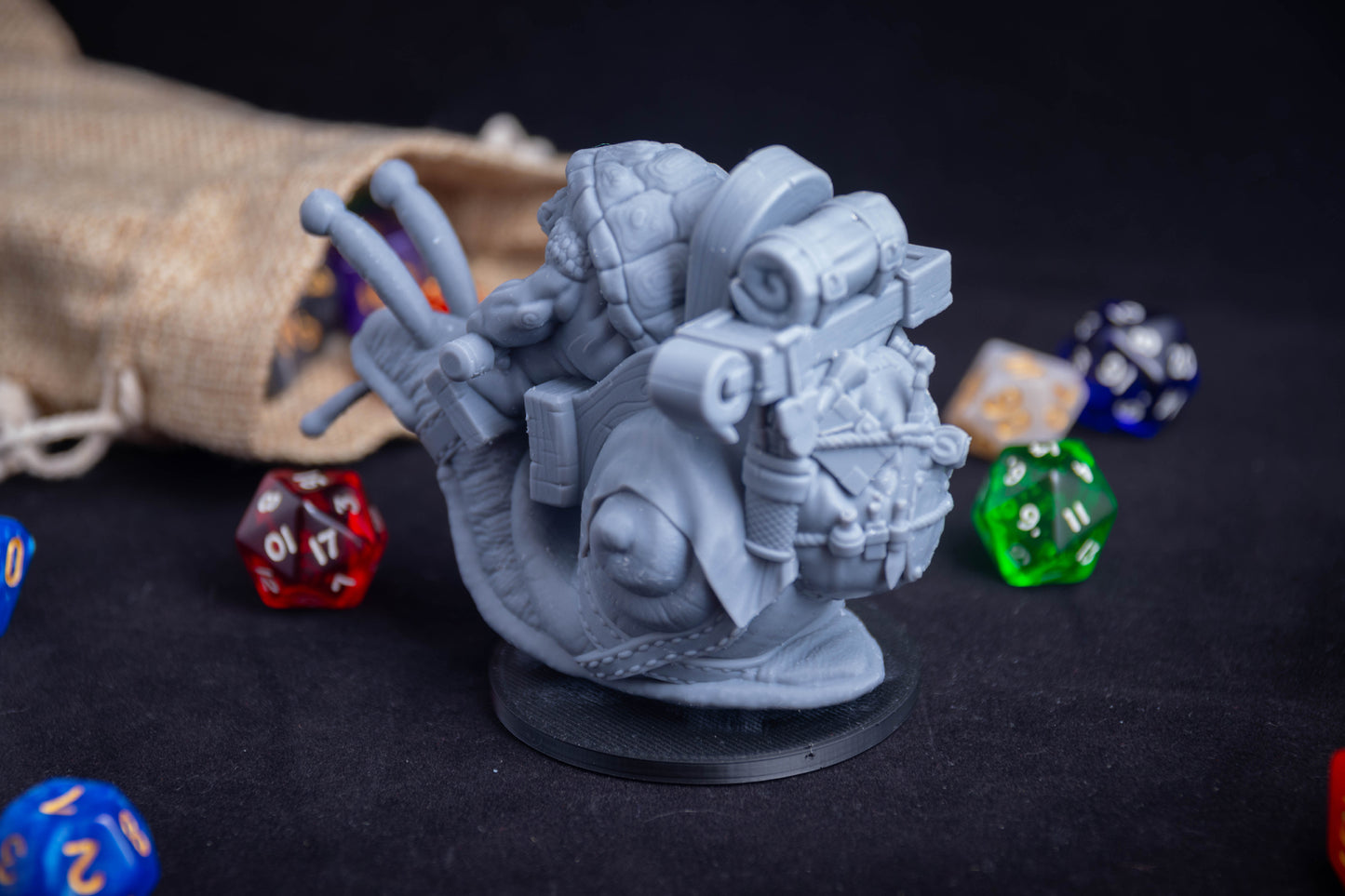 Mounted Tortle, 3D Printed Resin Miniature
