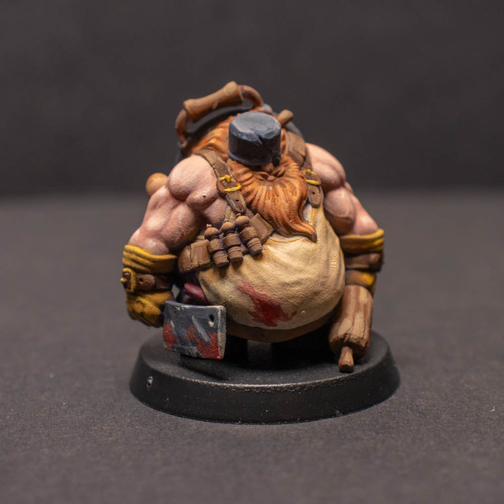Dwarven Warrior Chef, Painted Miniature