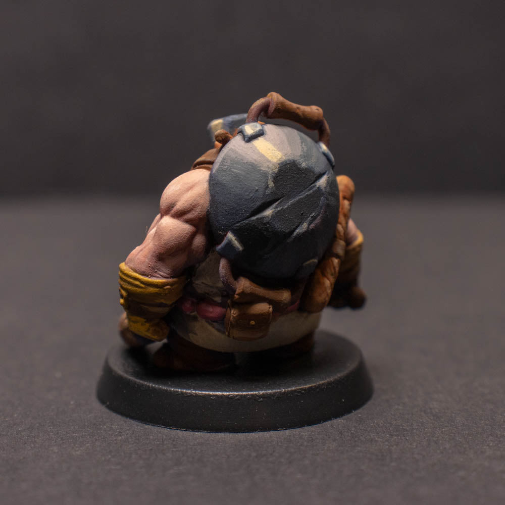 Dwarven Warrior Chef, Painted Miniature