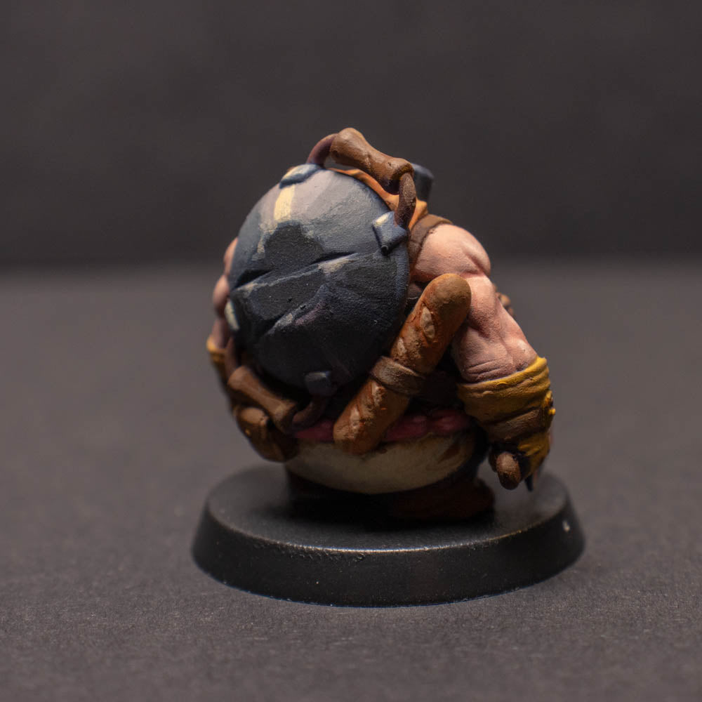 Dwarven Warrior Chef, Painted Miniature