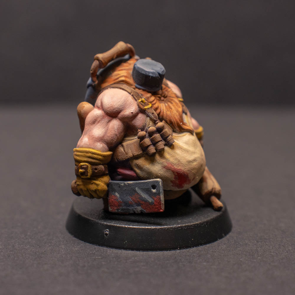 Dwarven Warrior Chef, Painted Miniature