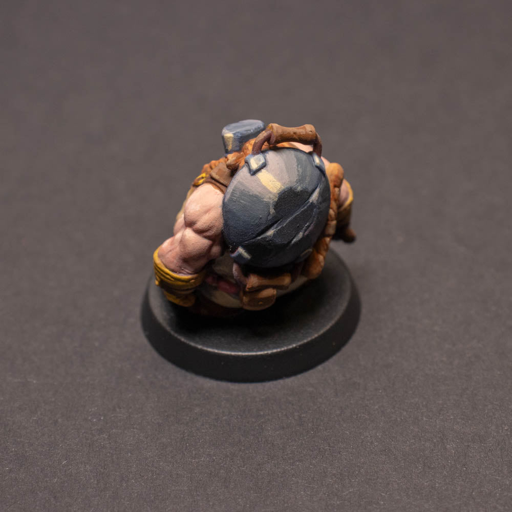 Dwarven Warrior Chef, Painted Miniature