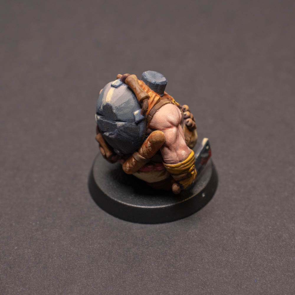 Dwarven Warrior Chef, Painted Miniature