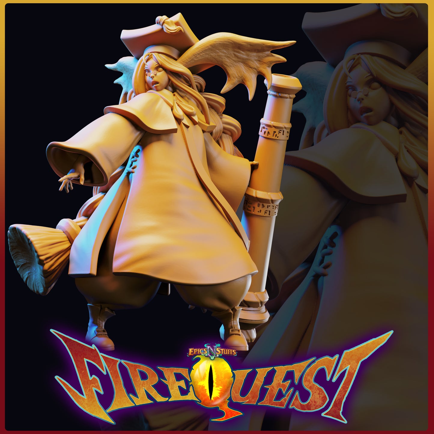 The Inventor, Fire Quest Miniature - Pre-Supported - Digital Download