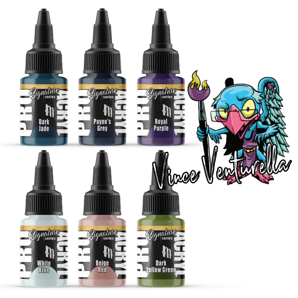 Monument Hobbies: Pro Acryl Signature - Vince Venturella Signature Set - 6 Colors