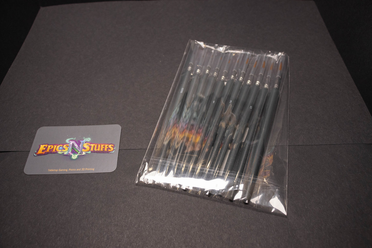 EnS - 11 piece Miniature Synthetic Brush Set - Brushes Only