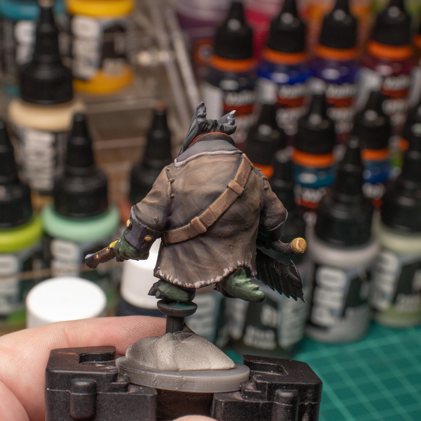 Tortle Blood Hunter, 3D Printed Resin Miniature