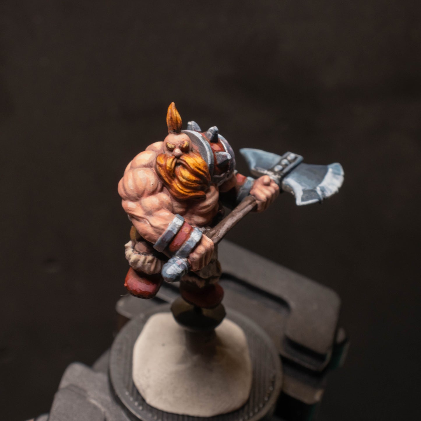 Dwarven Barbarian, 3D Printed Resin Miniature