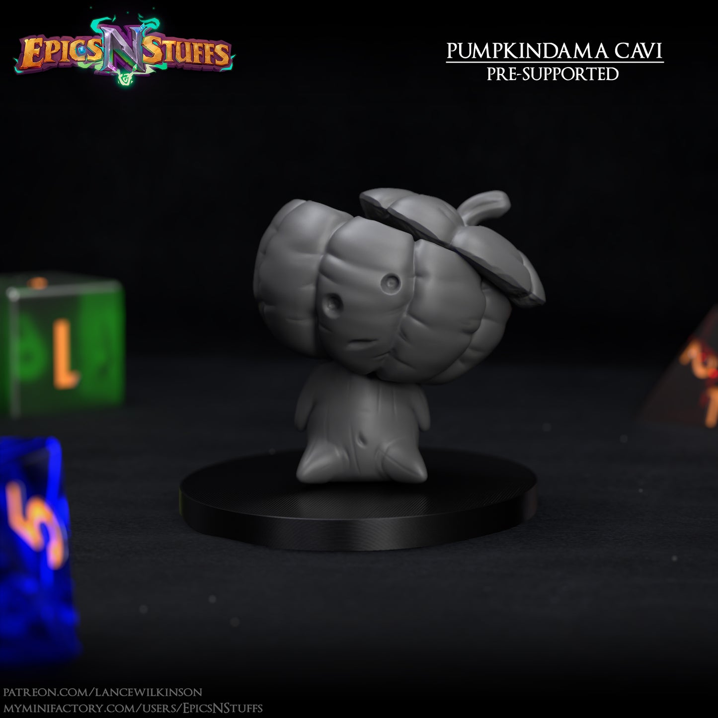 Pumpkindamas Cavi, 3D Printed Miniature