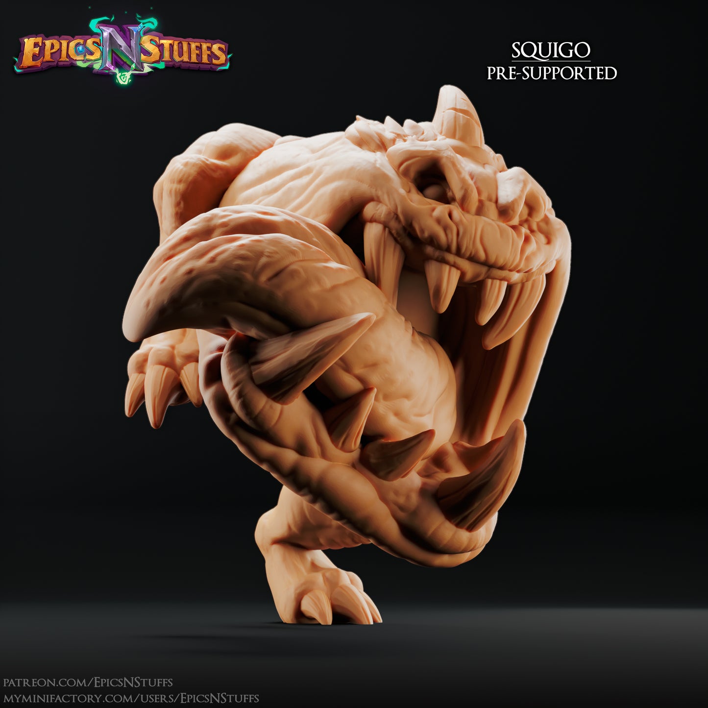 Squigo, 3D Printed Resin Miniature