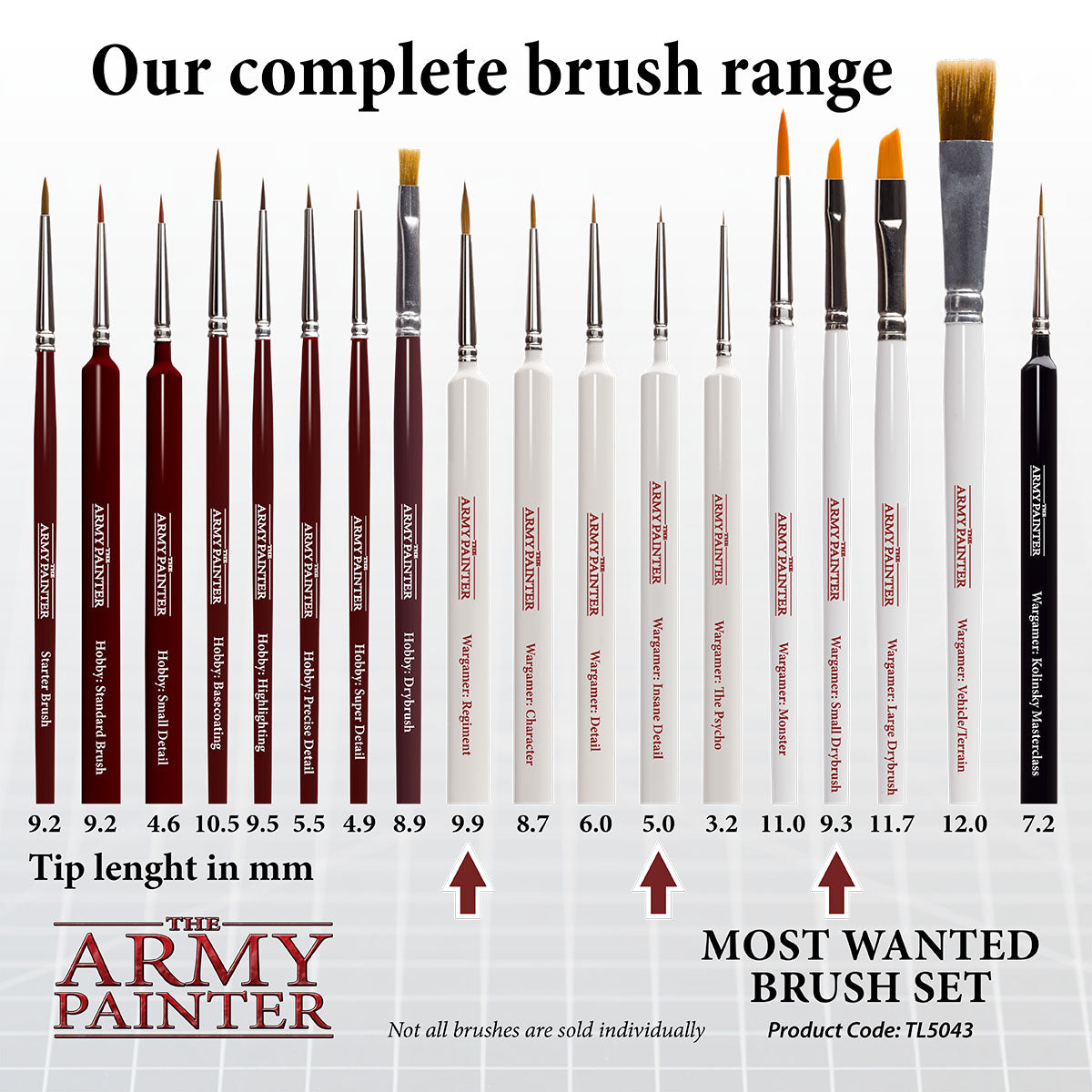 The Army Painter - Most Wanted Brush Set