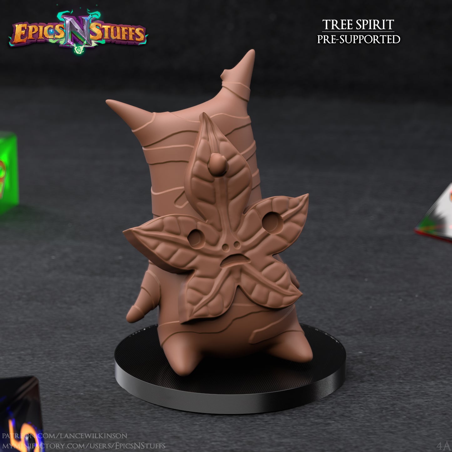 Tree Spirit 4A, 3D Printed Resin Miniature